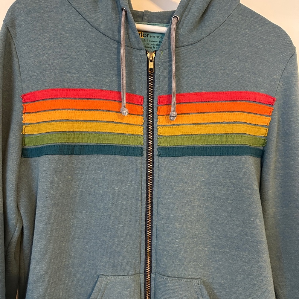 Aviator Nation Blue Zip Hoodie - Picture 2 of 6